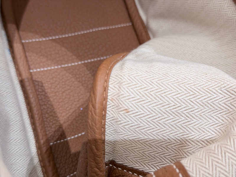 Hermes/ Garden Party mini/ 金棕/ K刻-13