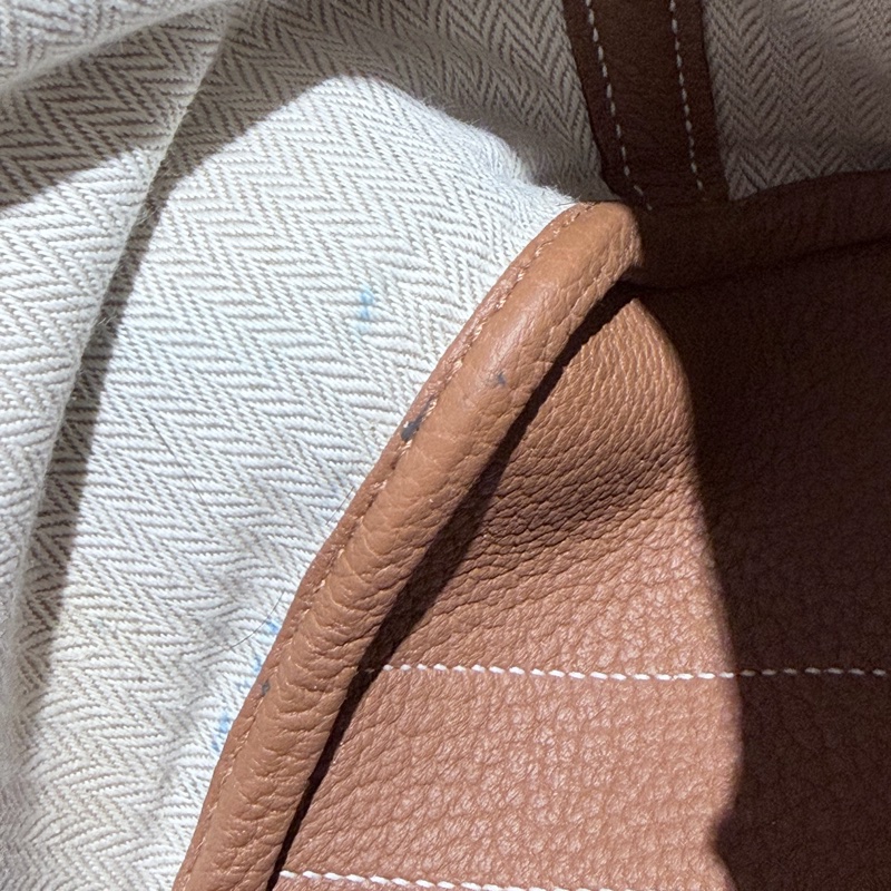 Hermes/ Garden Party mini/ 金棕/ K刻-21