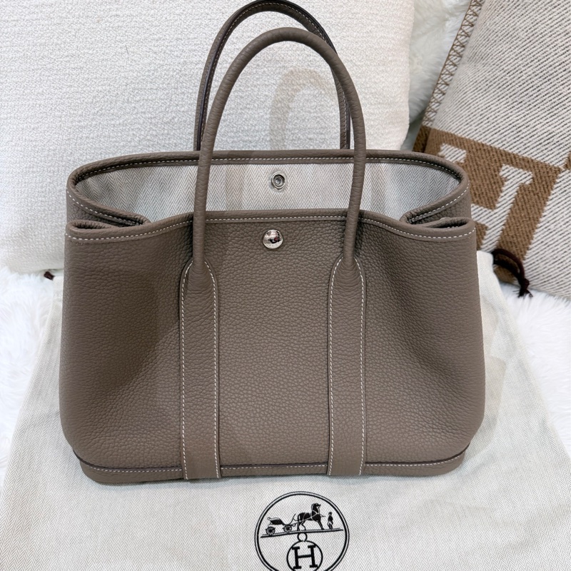 Hermes/ Garden Party 30/ 大象灰/ U刻-1