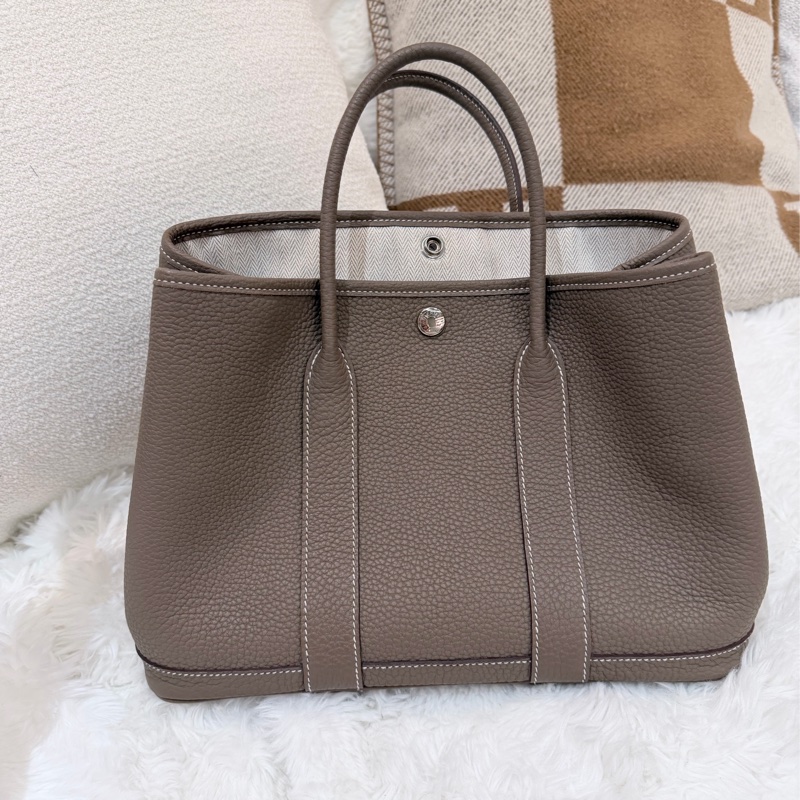 Hermes/ Garden Party 30/ 大象灰/ U刻-2