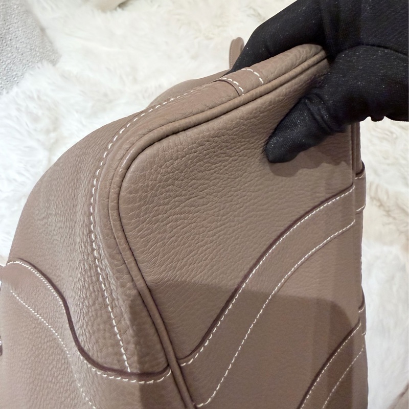 Hermes/ Garden Party 30/ 大象灰/ U刻-8