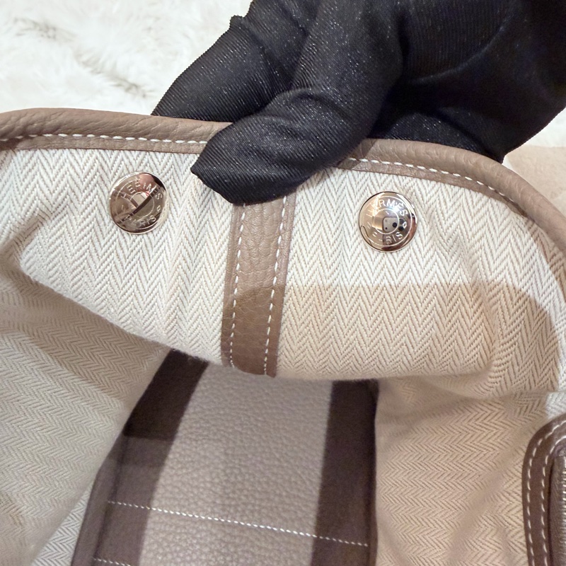 Hermes/ Garden Party 30/ 大象灰/ U刻-14