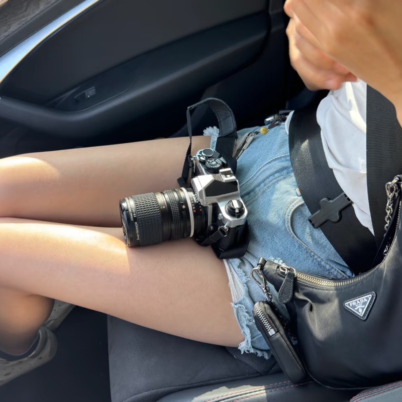 🦄PRADA普拉達黑銀三合一尼龍Hobo單肩斜跨包-19