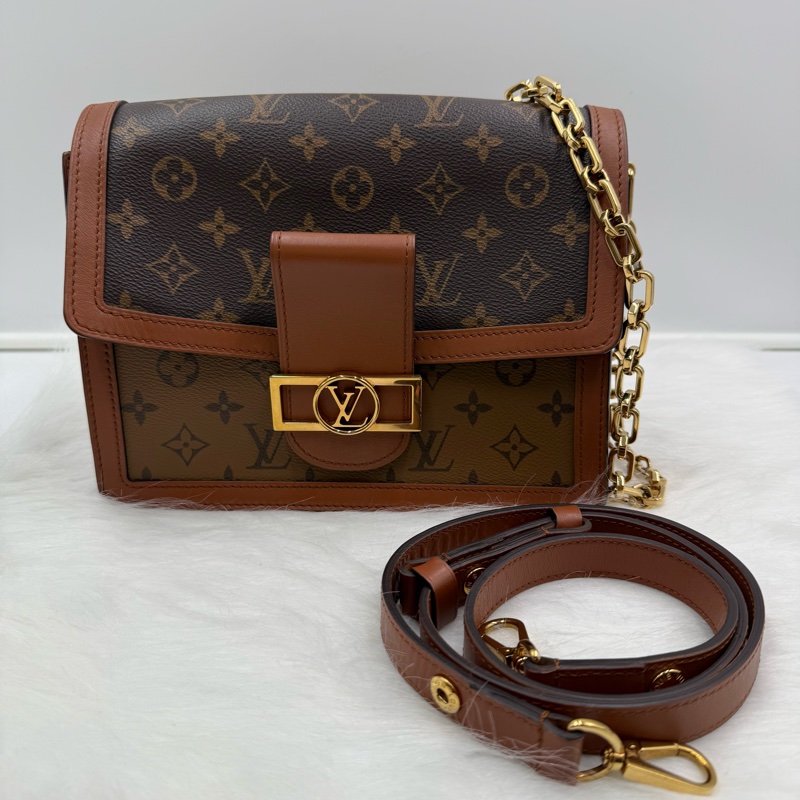 LV 晶片款 達芙妮中號 整體92新-1