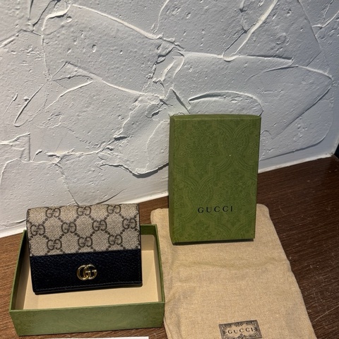 GUCCI 老花短夾