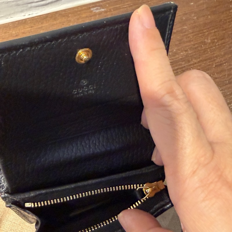 GUCCI 老花短夾-2