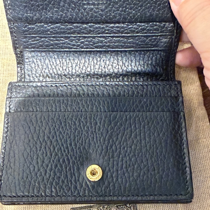 GUCCI 老花短夾-3