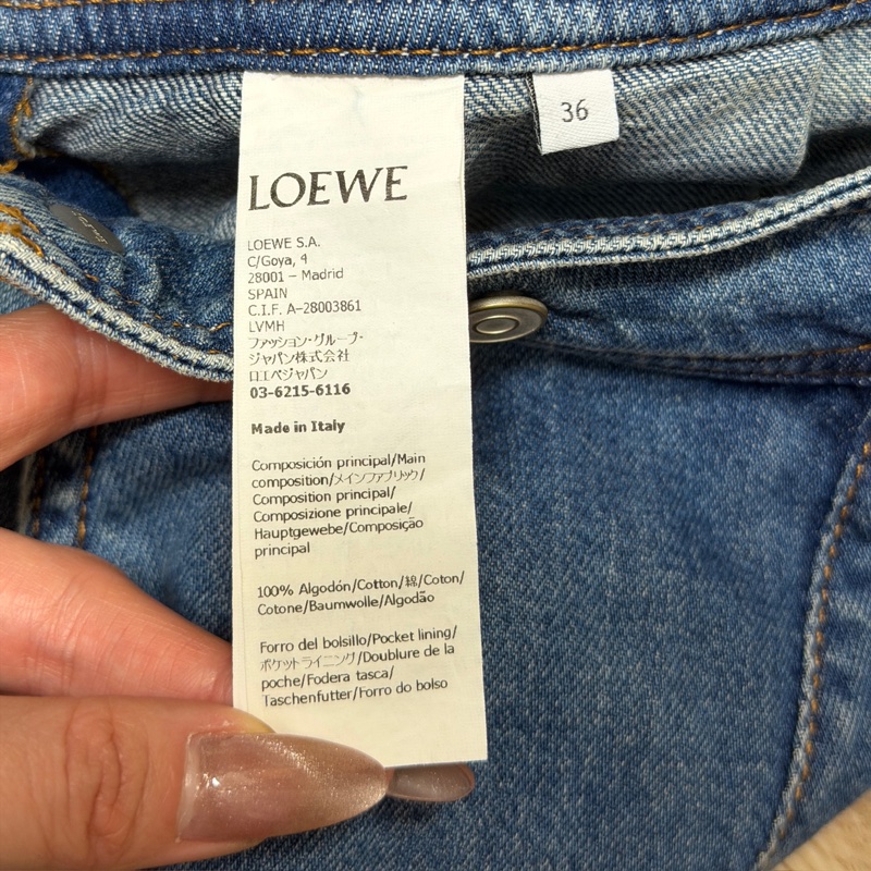 Loewe 牛仔褲裙 S號女生可穿低腰 超美🥰 想要更多實穿圖片請私訊我-7