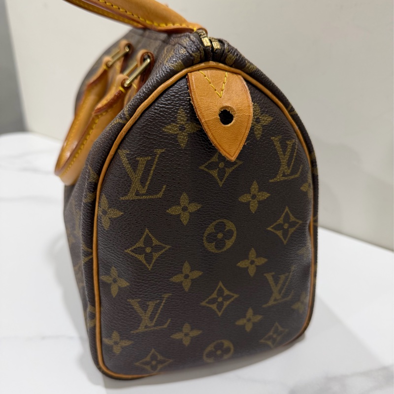 LV Speedy 25 經典老花手提包-3