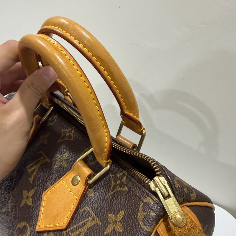 LV Speedy 25 經典老花手提包-11