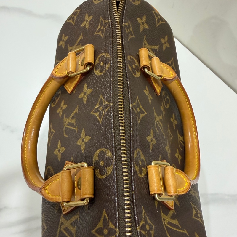 LV Speedy 25 經典老花手提包-14