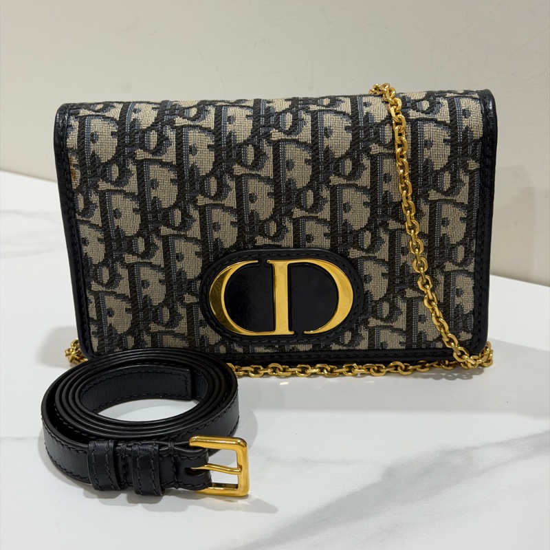 Dior Montaigne 緹花鏈條斜背包-1