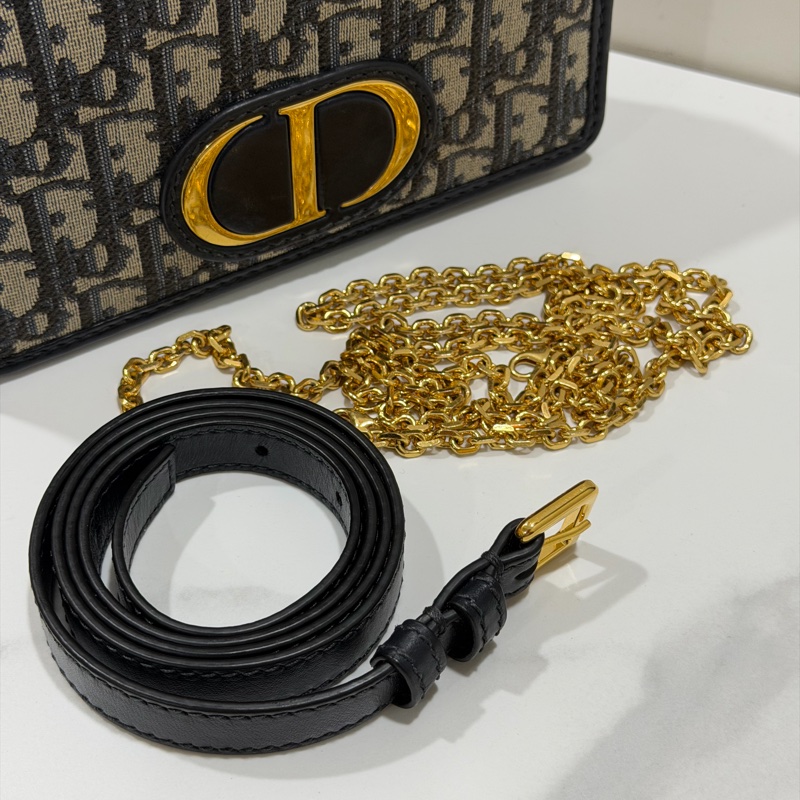 Dior Montaigne 緹花鏈條斜背包-7