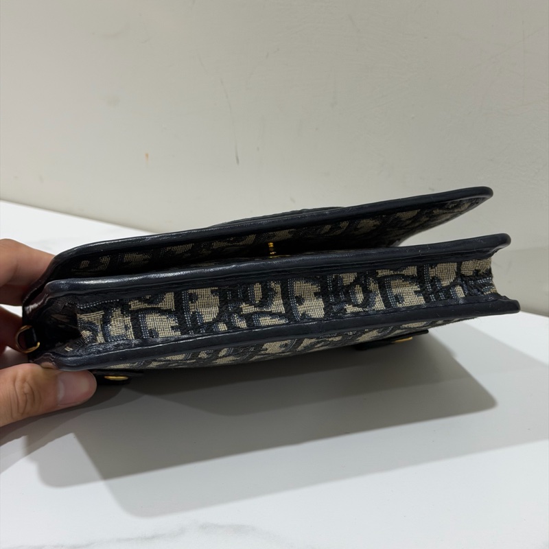 Dior Montaigne 緹花鏈條斜背包-10