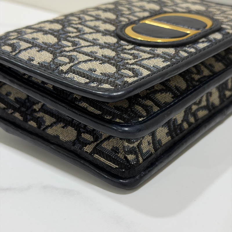 Dior Montaigne 緹花鏈條斜背包-13