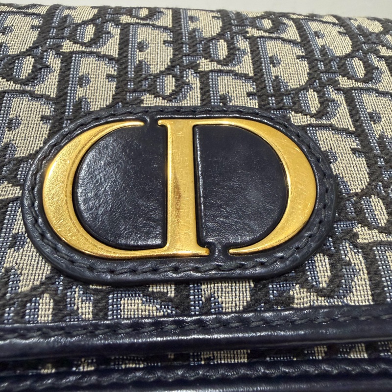 Dior Montaigne 緹花鏈條斜背包-19