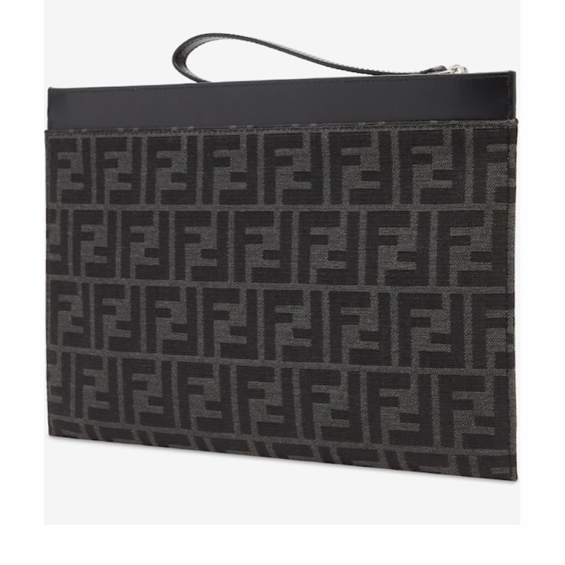 Fendi 男士 FF 中號扁平手拿包均碼碼中號、30cm*1cm*20.5cm-4