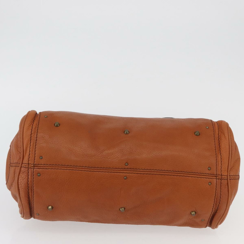 【日本直送】Chloe Paddington 手提包,棕色、金色、銀色皮革,正品 YKZ294M-4