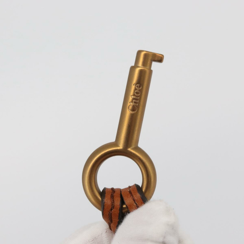 【日本直送】Chloe Paddington 手提包,棕色、金色、銀色皮革,正品 YKZ294M-8