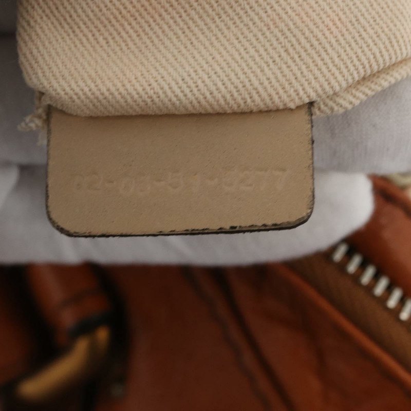 【日本直送】Chloe Paddington 手提包,棕色、金色、銀色皮革,正品 YKZ294M-10