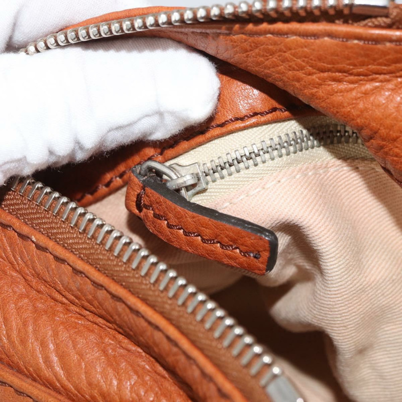 【日本直送】Chloe Paddington 手提包,棕色、金色、銀色皮革,正品 YKZ294M-24