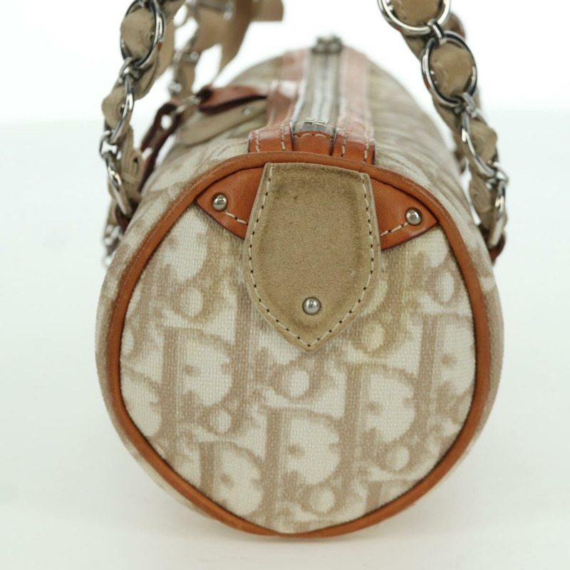 【日本直送】Christian Dior Trotter帆布浪漫手提包 PVC米色銀色 正品 YKZ720SAM-2