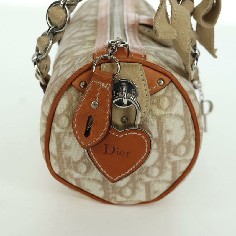 【日本直送】Christian Dior Trotter帆布浪漫手提包 PVC米色銀色 正品 YKZ720SAM-3