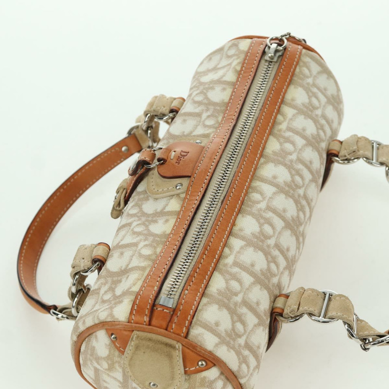 【日本直送】Christian Dior Trotter帆布浪漫手提包 PVC米色銀色 正品 YKZ720SAM-5