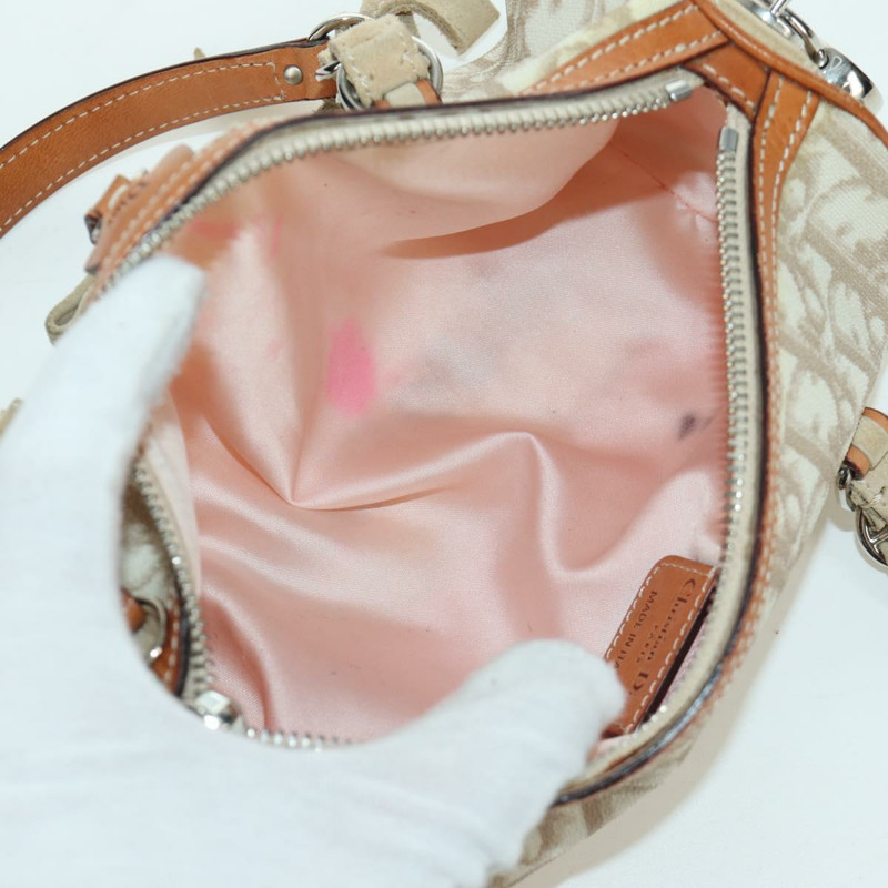 【日本直送】Christian Dior Trotter帆布浪漫手提包 PVC米色銀色 正品 YKZ720SAM-8