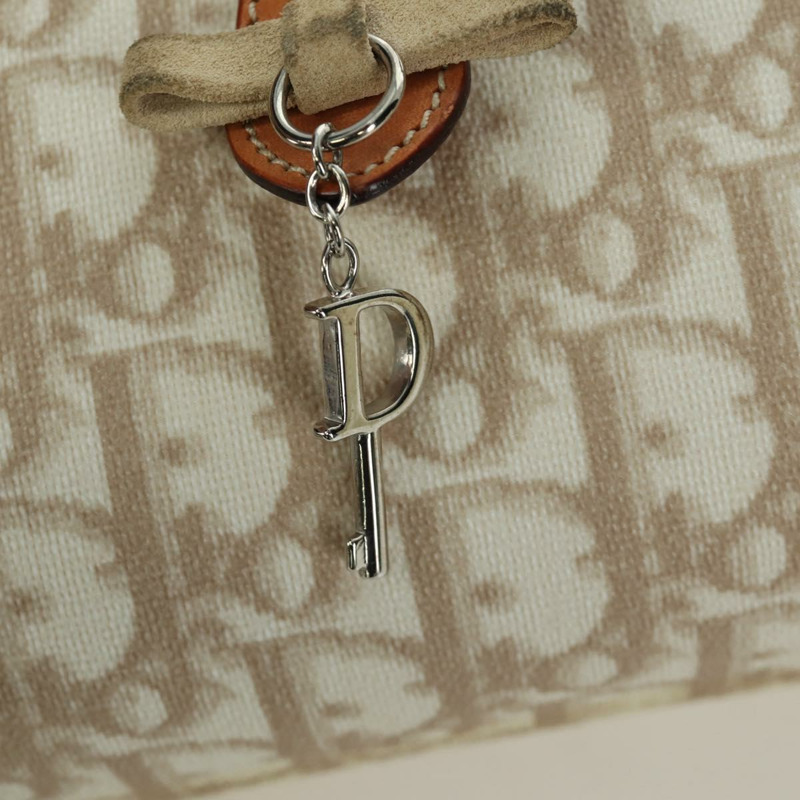 【日本直送】Christian Dior Trotter帆布浪漫手提包 PVC米色銀色 正品 YKZ720SAM-17