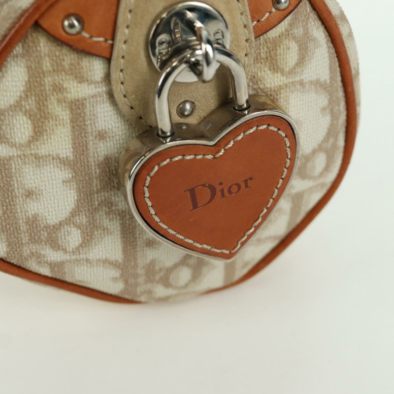 【日本直送】Christian Dior Trotter帆布浪漫手提包 PVC米色銀色 正品 YKZ720SAM-19