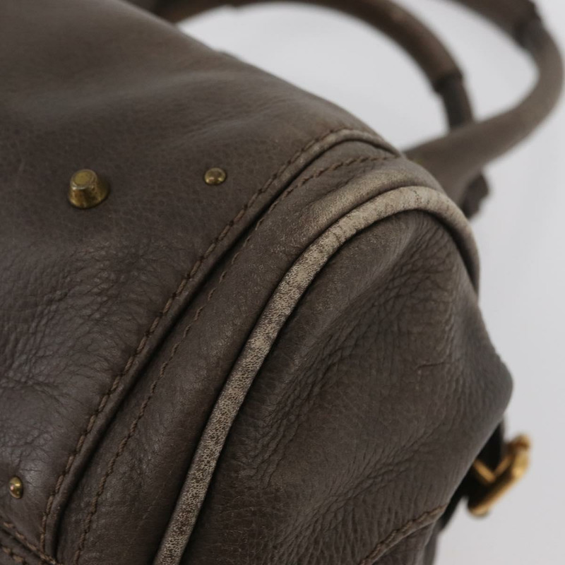 【日本直送】Chloe Paddington 手提包 皮革 灰色 金 銀色 正品 am11149A-15