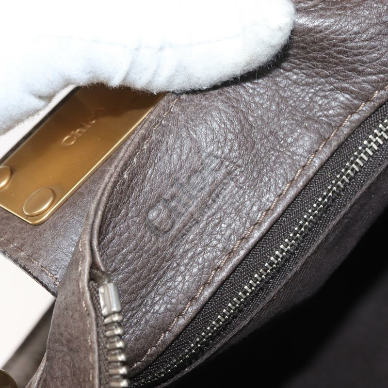 【日本直送】Chloe Paddington 手提包 皮革 灰色 金 銀色 正品 am11149A-20