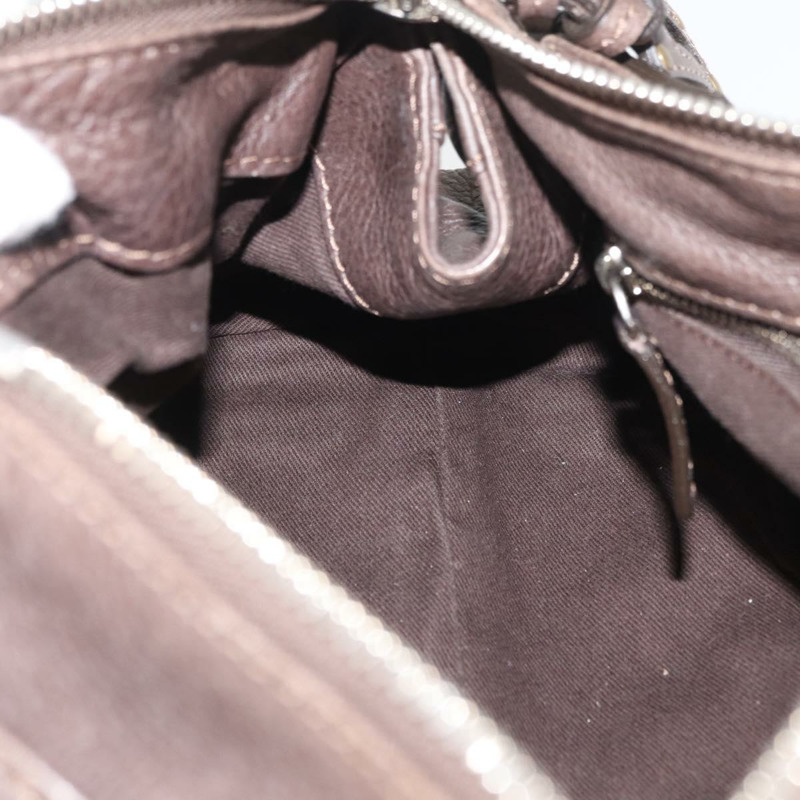 【日本直送】Chloe Paddington 手提包 皮革 灰色 金 銀色 正品 am11149A-22