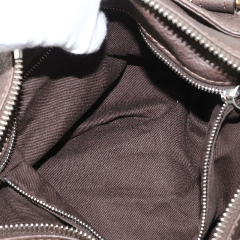 【日本直送】Chloe Paddington 手提包 皮革 灰色 金 銀色 正品 am11149A-24