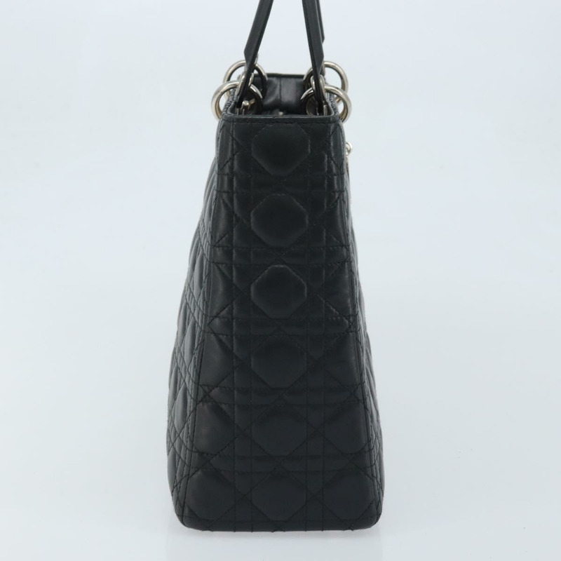 【日本直送】Christian Dior Canage 手袋,羊皮材質,黑色銀色,正品 YKZ203SAV-2