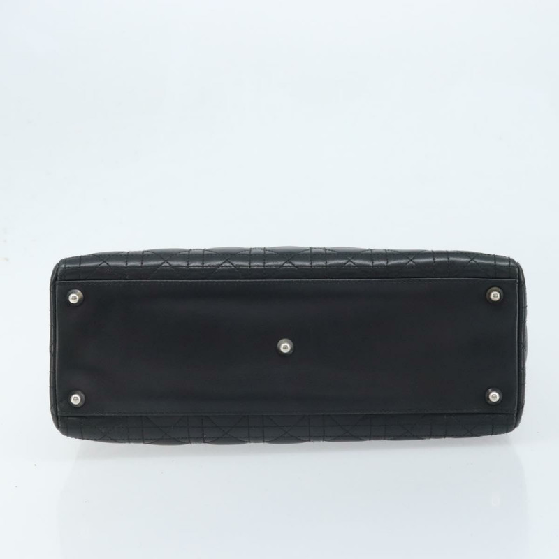 【日本直送】Christian Dior Canage 手袋,羊皮材質,黑色銀色,正品 YKZ203SAV-4