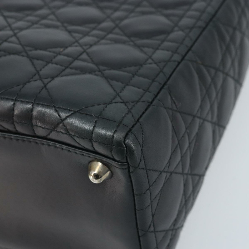 【日本直送】Christian Dior Canage 手袋,羊皮材質,黑色銀色,正品 YKZ203SAV-8