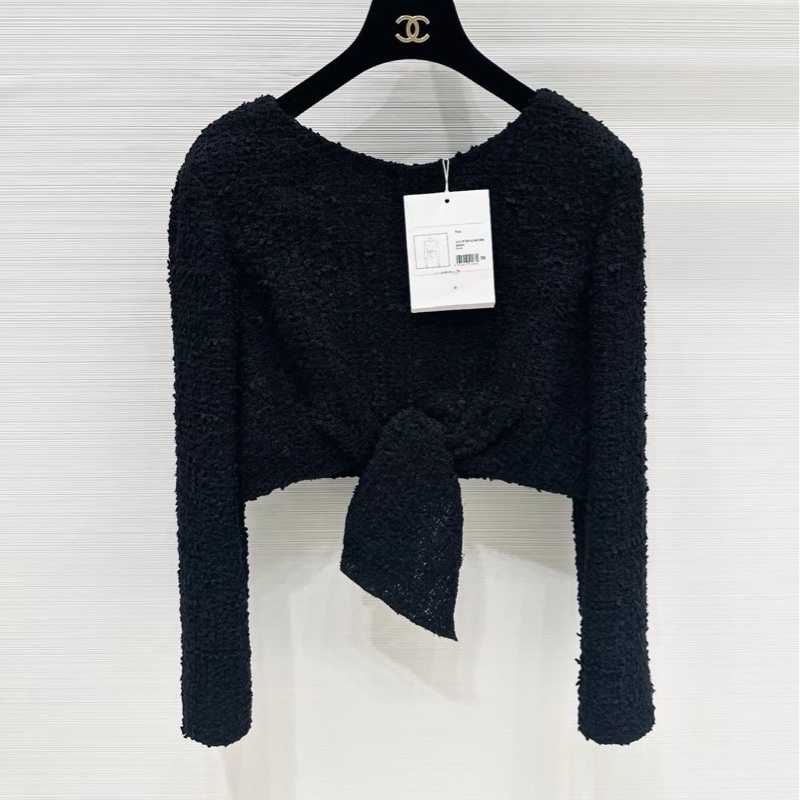 ⭐️ Chanel Top 上衣外套 ⭐️ Chanel 春夏系列薄款粗花呢上衣外套,F36,前后两穿,高腰短款-0