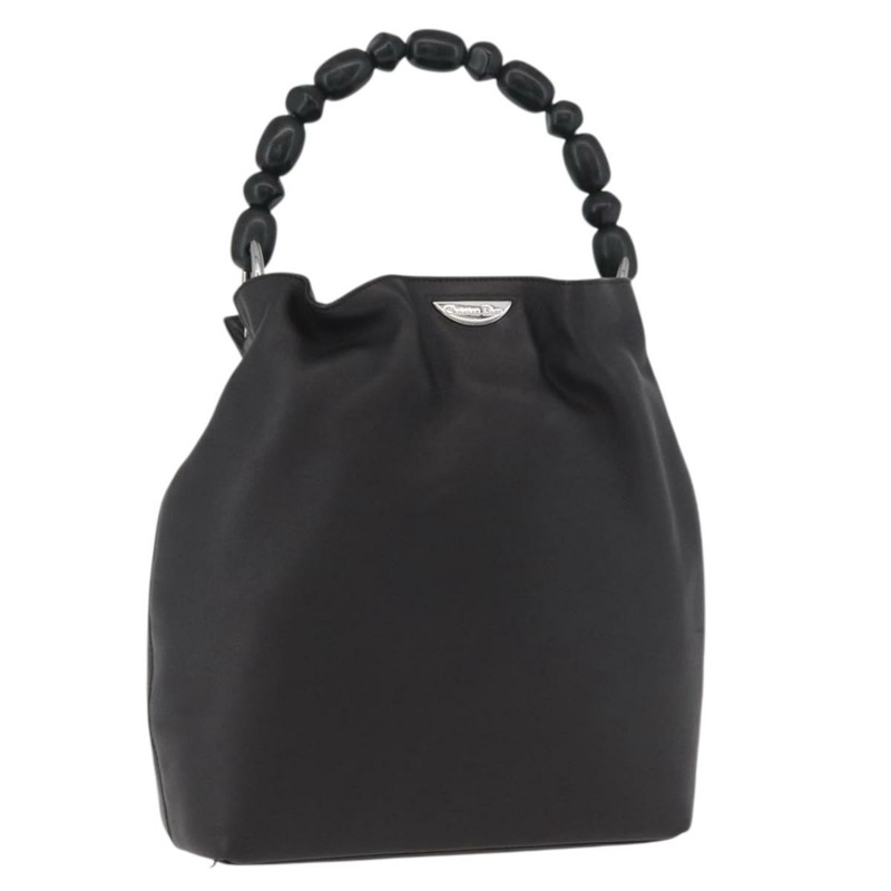 【日本直送】Christian Dior Maris Pearl 手提包,深棕色真皮,正品 BAZ076A-0