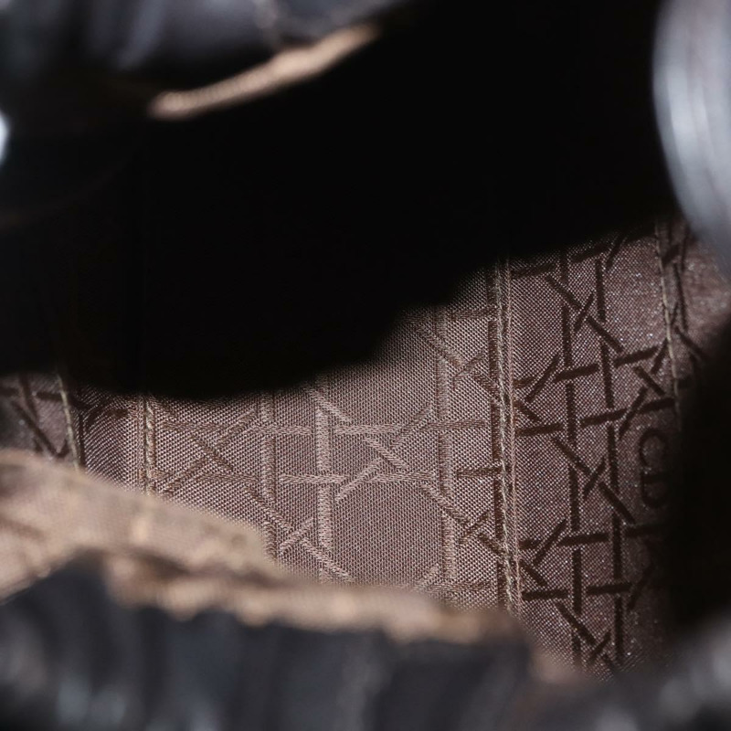 【日本直送】Christian Dior Maris Pearl 手提包,深棕色真皮,正品 BAZ076A-10