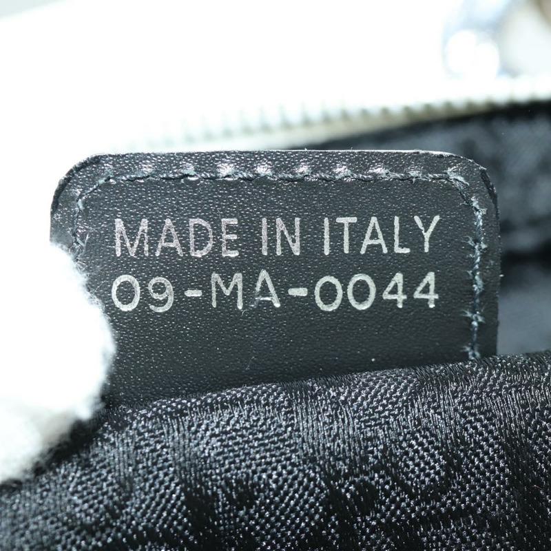 【日本直送】Christian Dior Canage 迷你手提包,白色銀色真皮,正品 BAZ240SAV-11