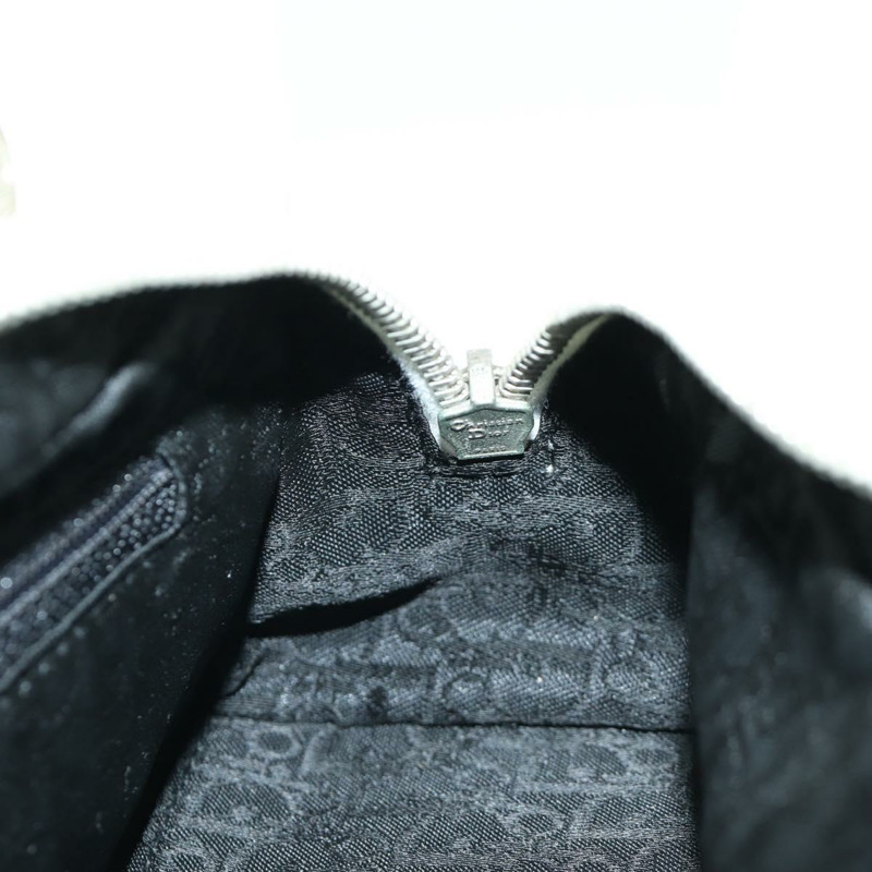 【日本直送】Christian Dior Canage 迷你手提包,白色銀色真皮,正品 BAZ240SAV-19