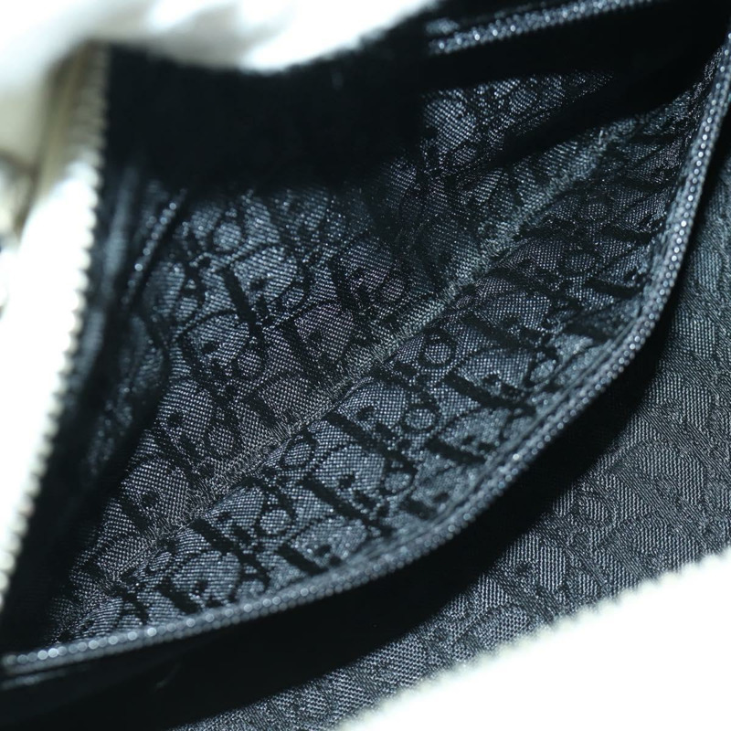 【日本直送】Christian Dior Canage 迷你手提包,白色銀色真皮,正品 BAZ240SAV-21