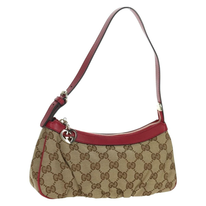 【日本直送】GUCCI GG帆布配件包 米色金色 245938 正品 BAZ115M-0