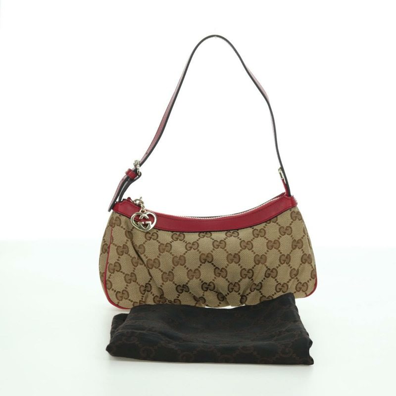 【日本直送】GUCCI GG帆布配件包 米色金色 245938 正品 BAZ115M-11