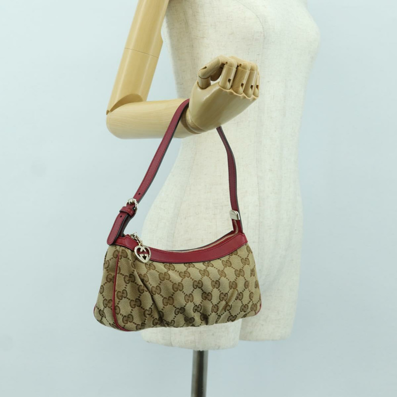 【日本直送】GUCCI GG帆布配件包 米色金色 245938 正品 BAZ115M-21