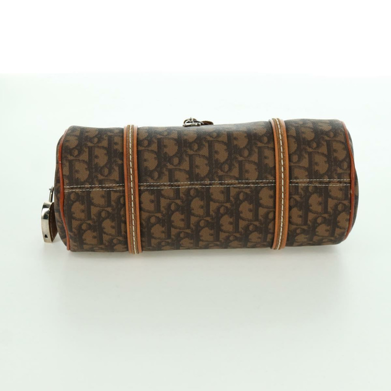 【日本直送】Christian Dior Romantic Trotter帆布手提包 PVC棕色銀色 正品 170563V-4