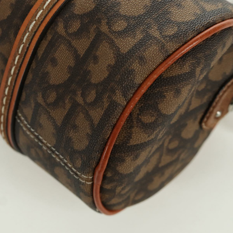 【日本直送】Christian Dior Romantic Trotter帆布手提包 PVC棕色銀色 正品 170563V-16