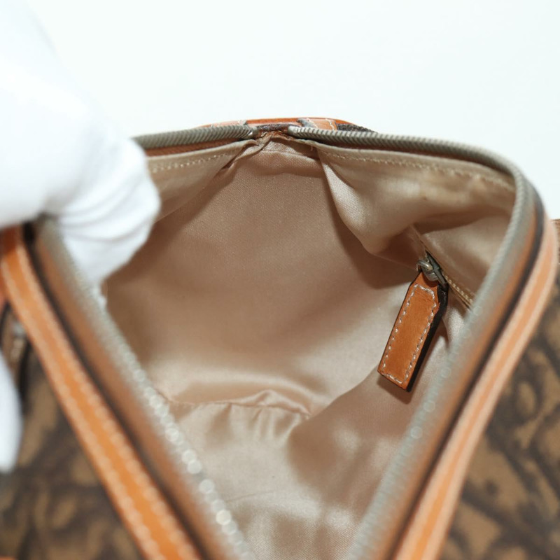 【日本直送】Christian Dior Romantic Trotter帆布手提包 PVC棕色銀色 正品 170563V-22